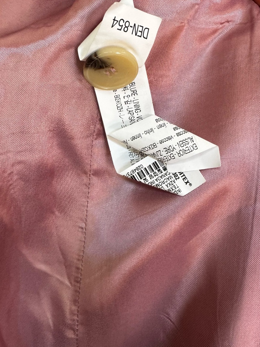Zara Blush Pink Tailored Oversized Blazer NWOT - Picture 8 of 8
